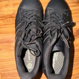 Mens Black Adidas Court Shoes - size 11.5